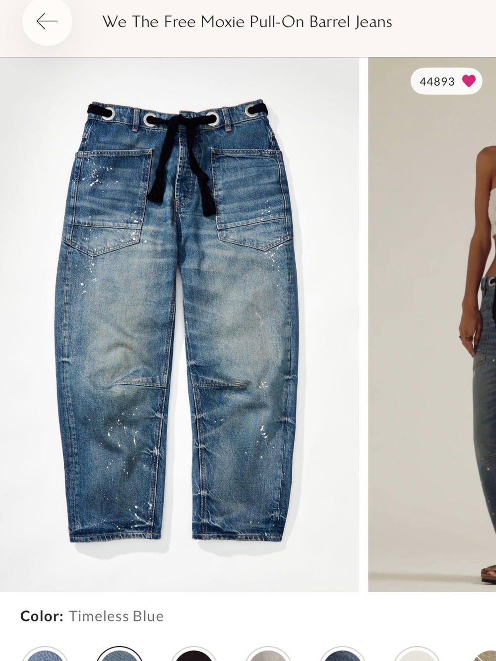 Free People Moxie Barrel Jean